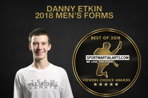 Danny Etkin - Best Men's Forms Competitor of 2018 in the SportMartialArts.com Viewers' Choice Awards