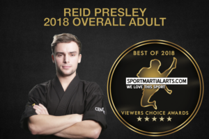 Reid Presley - Best Overall Adult Competitor of 2018 in the SportMartialArts.com Viewers' Choice Awards