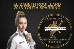 Elizabeth Rouillard - Best Youth Sparring and Overall Youth Competitor of 2018 in SportMartialArts.com Viewers' Choice Awards