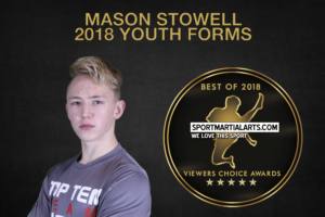 Mason Stowell - 2018 Best Youth Forms Competitor in SportMartialArts.com Viewers' Choice Awards